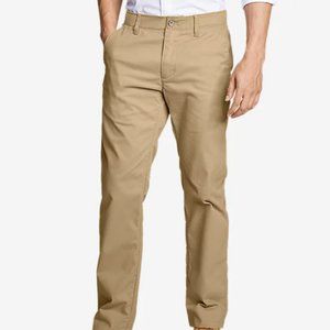 Eddie Bauer Men's Flex Wrinkle-Resistant Sport Chinos - Classic Lt. Khaki 36/34
